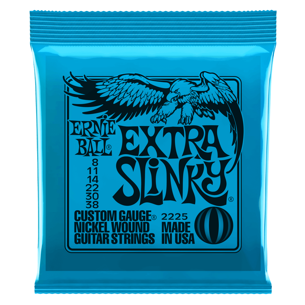 Ernie Ball Extra Slinky 2225 Guitar Strings 8-38