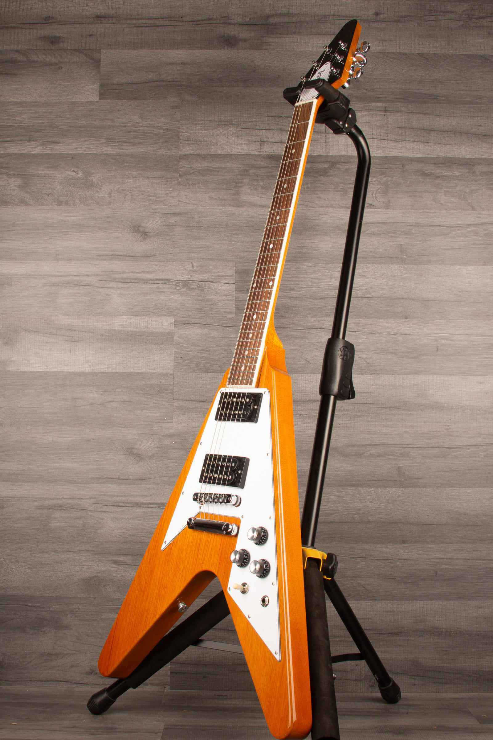 Gibson 70's Flying V Electric Guitar - Antique Natural