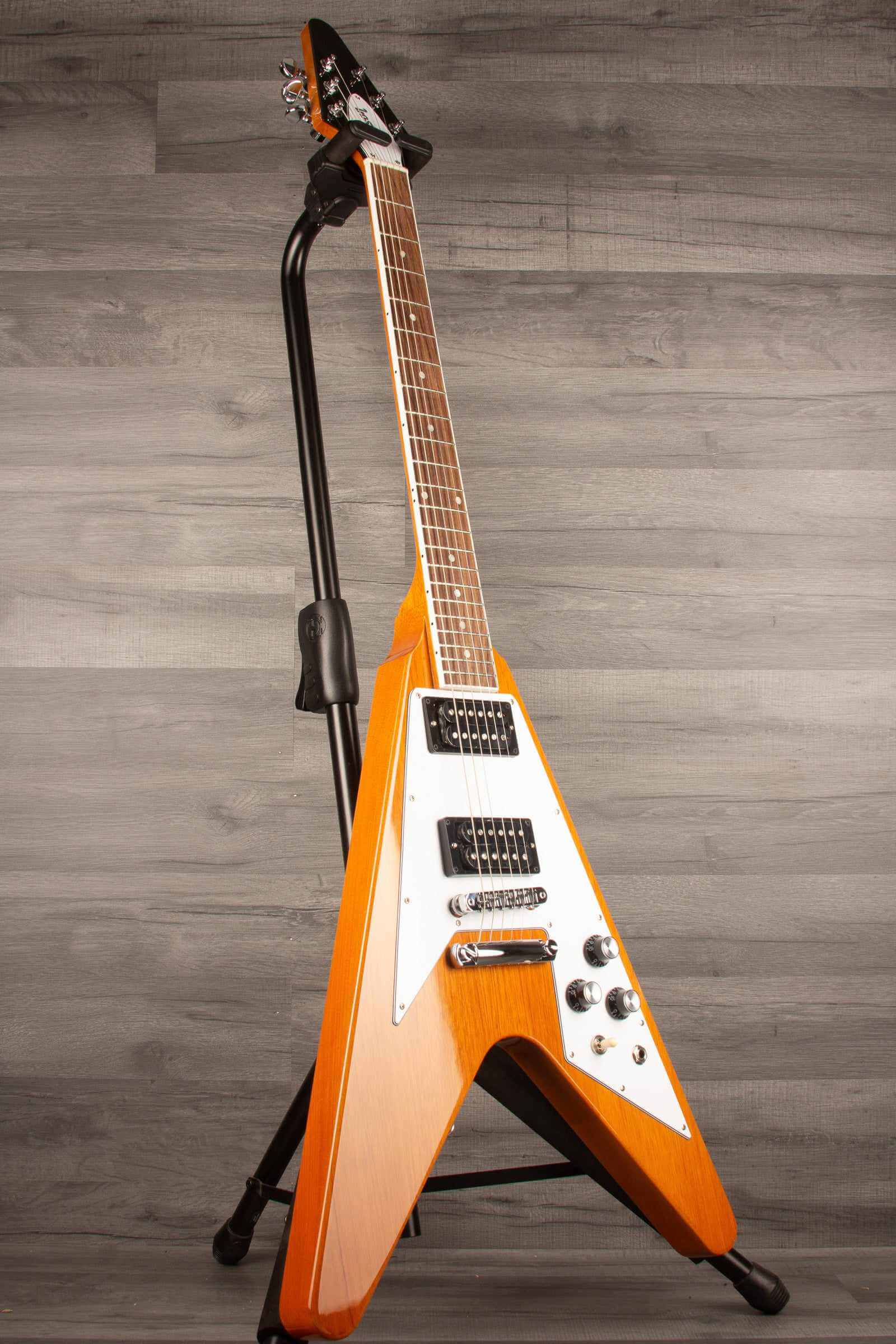 Gibson 70's Flying V Electric Guitar - Antique Natural