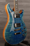 PRS McCarty 594 Wood Library Electric Guitar - River Blue Natural back s#0381543 - MusicStreet