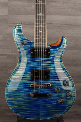 PRS McCarty 594 Wood Library Electric Guitar - River Blue Natural back s#0381543 - MusicStreet