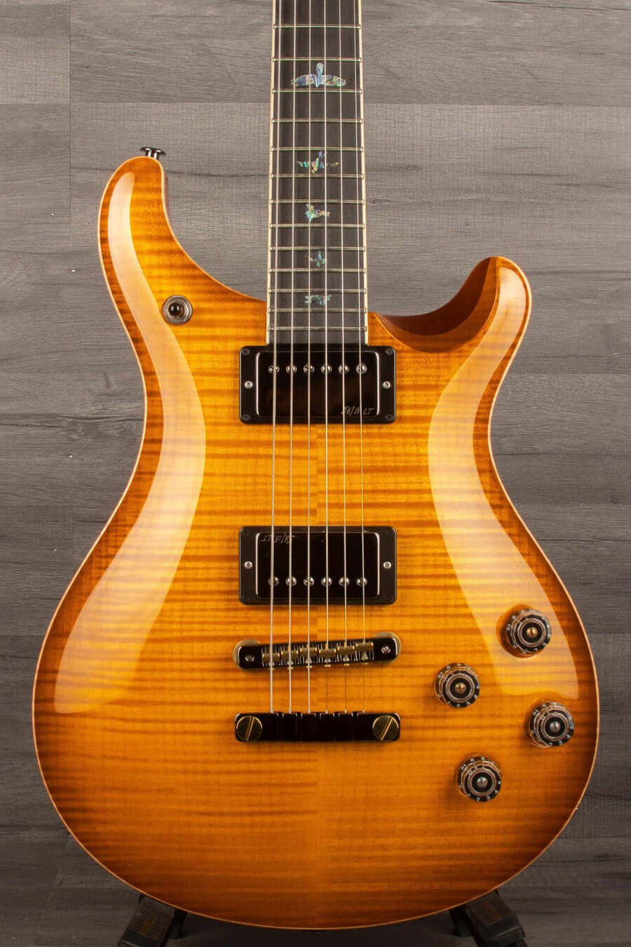 PRS McCarty 594 Wood Library Electric Guitar - McCarty Sunburst, Natural Back s#0381538 - MusicStreet