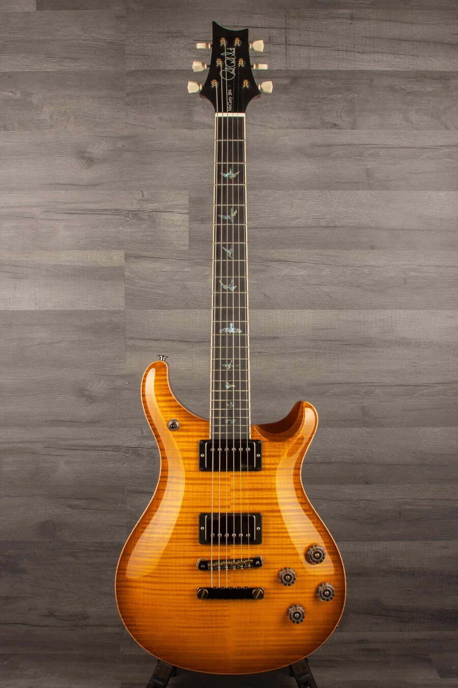 PRS McCarty 594 Wood Library Electric Guitar - McCarty Sunburst, Natural Back s#0381538 - MusicStreet