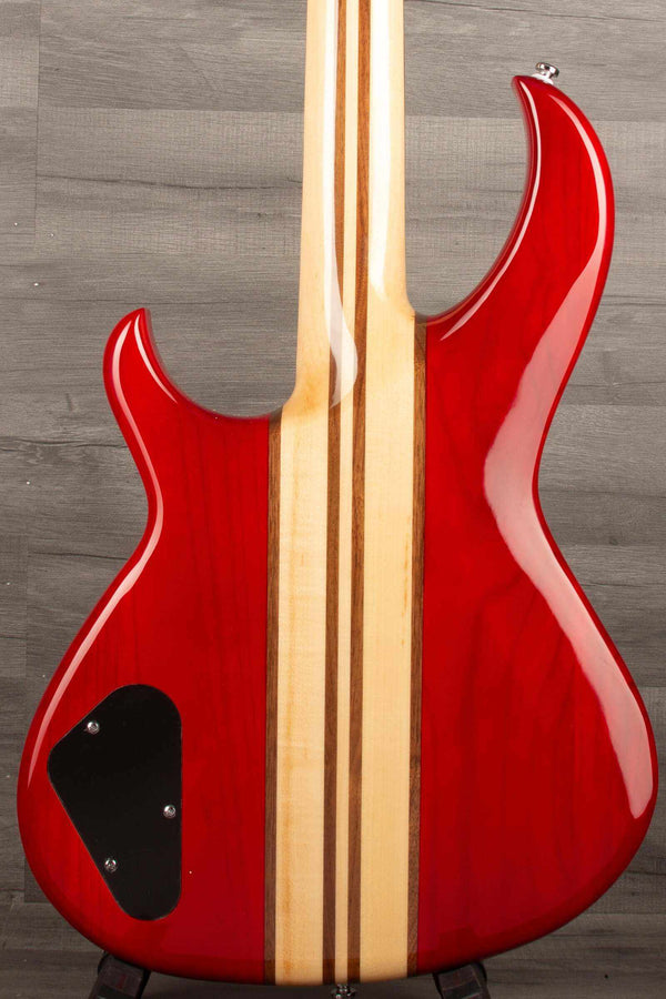 Aria SB-700 Bass Guitar - Paduak Red