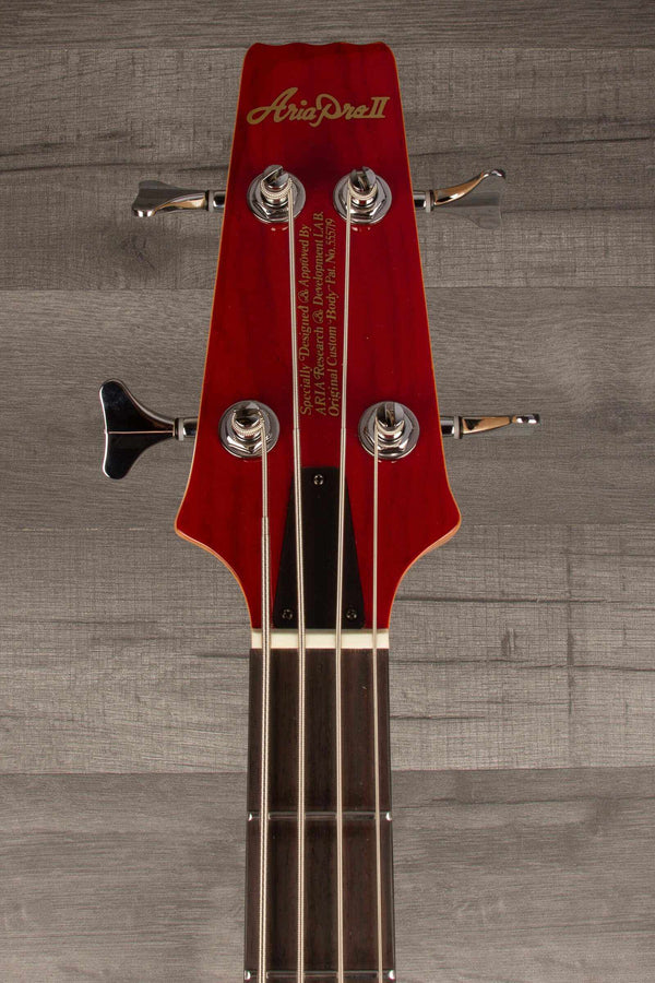 Aria SB-700 Bass Guitar - Paduak Red