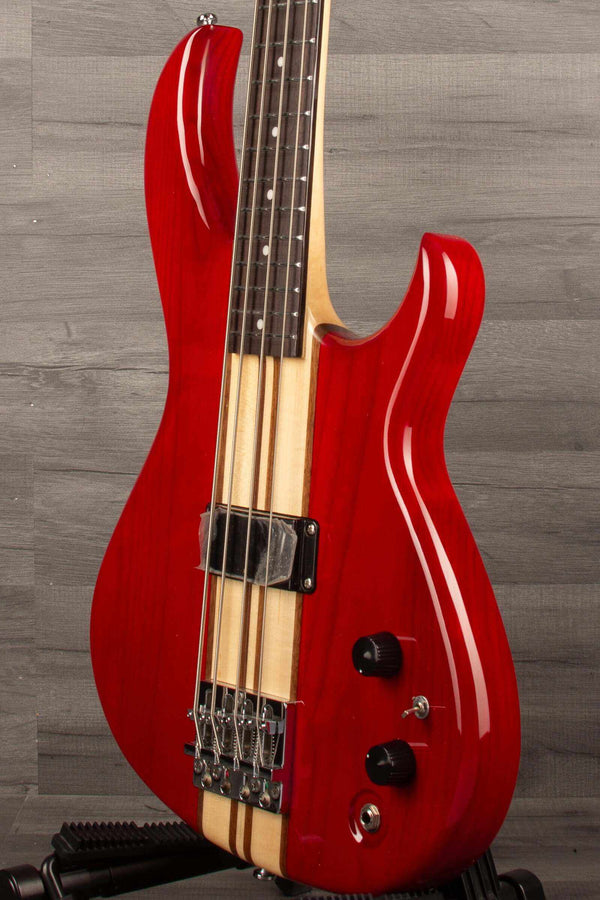 Aria SB-700 Bass Guitar - Paduak Red