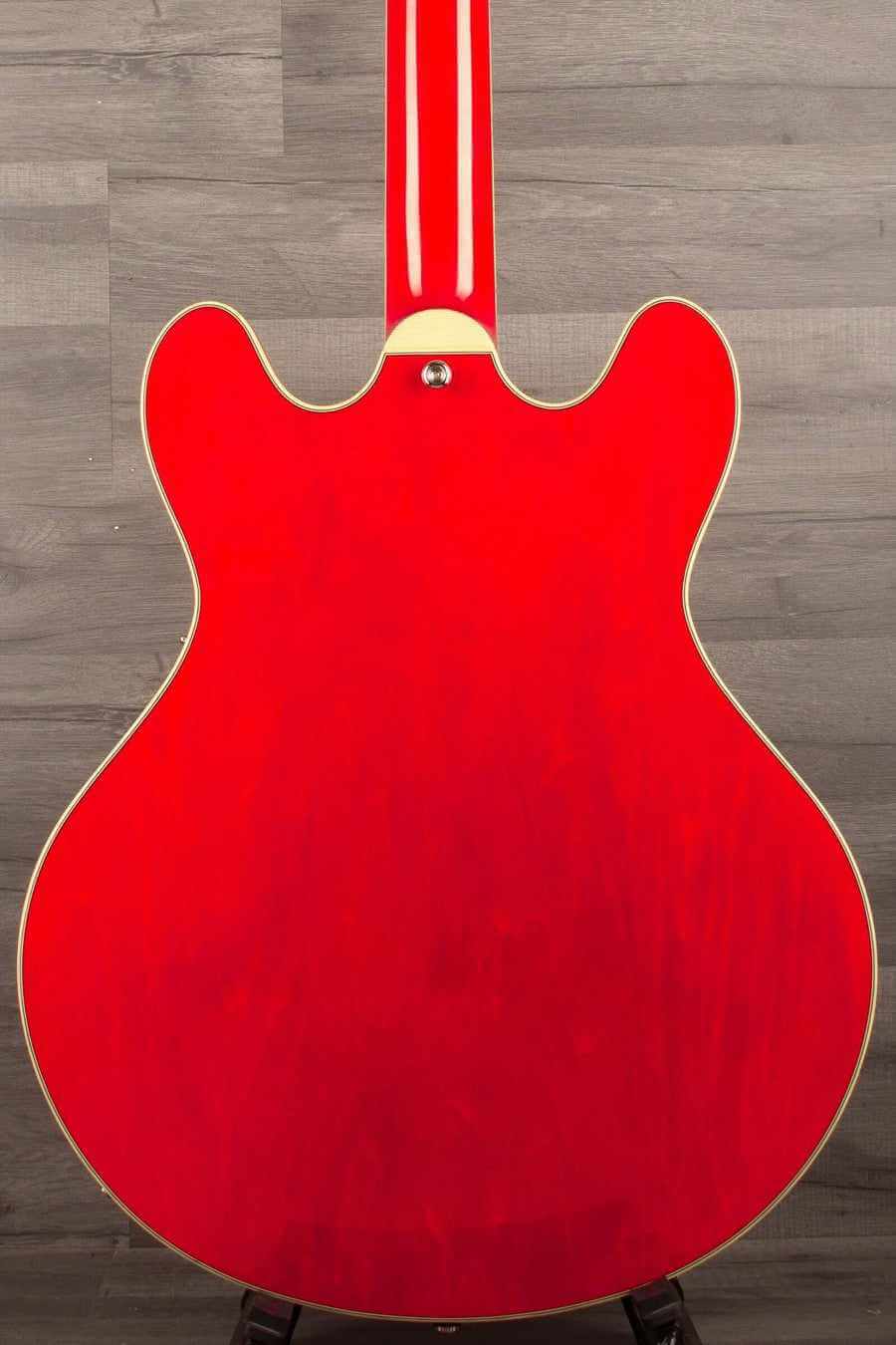 USED Eastman T386 Center Block Thinline Electric Guitar, Red