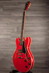 USED Eastman T386 Center Block Thinline Electric Guitar, Red