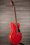 USED Eastman T386 Center Block Thinline Electric Guitar, Red