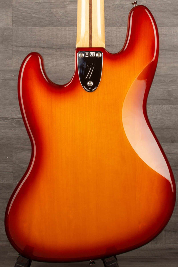 Fender Made in Japan International Color Jazz Bass®, Rosewood Fingerboard,  Sienna Sunburst