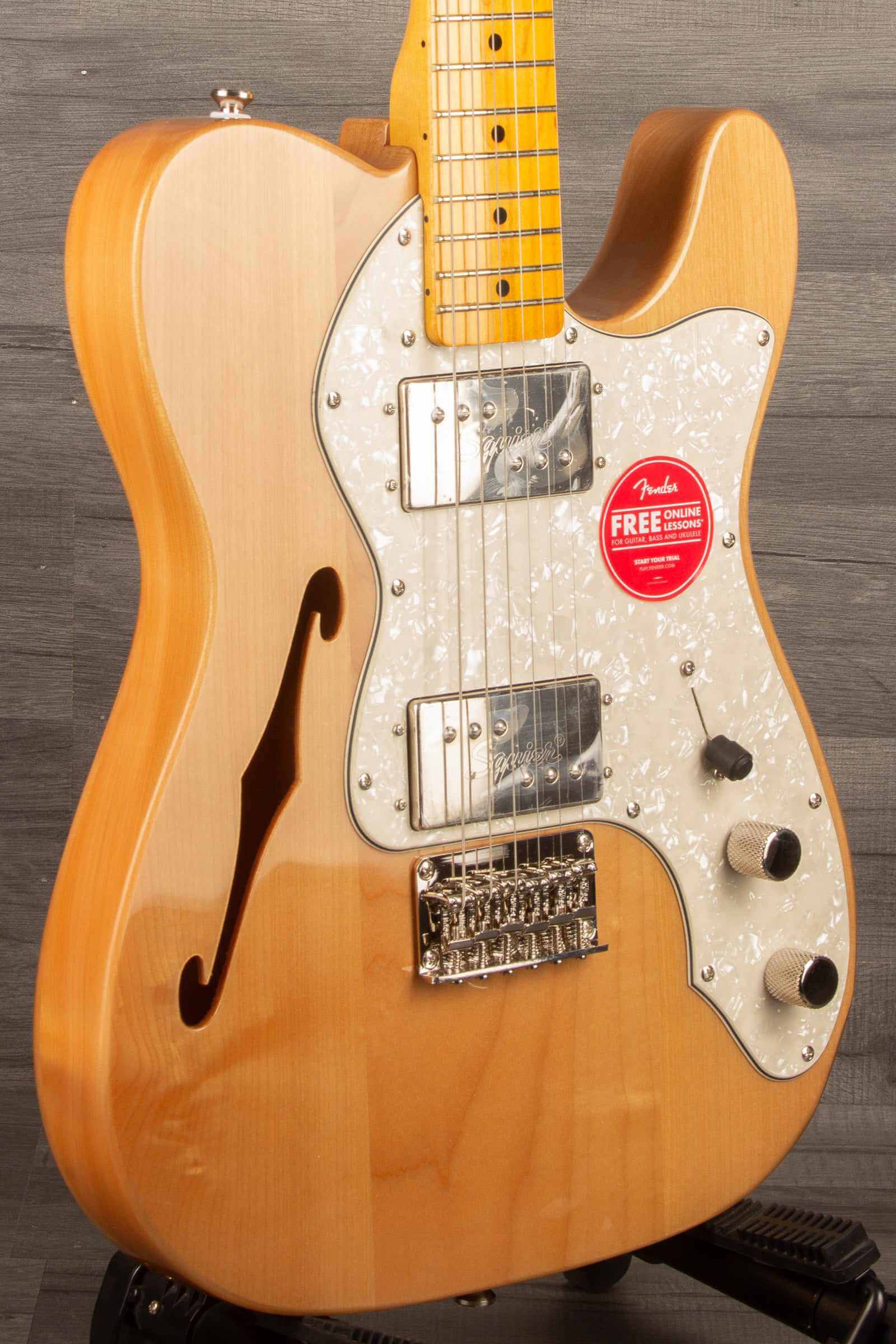 Squier Classic Vibe '70s Thinline Telecaster Electric Guitar - Natural