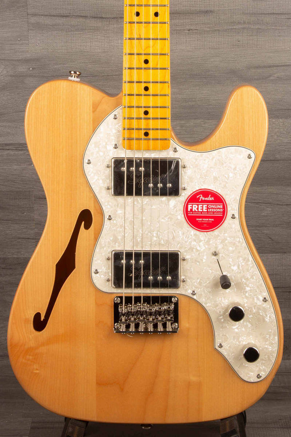 Squier Classic Vibe '70s Thinline Telecaster Electric Guitar - Natural