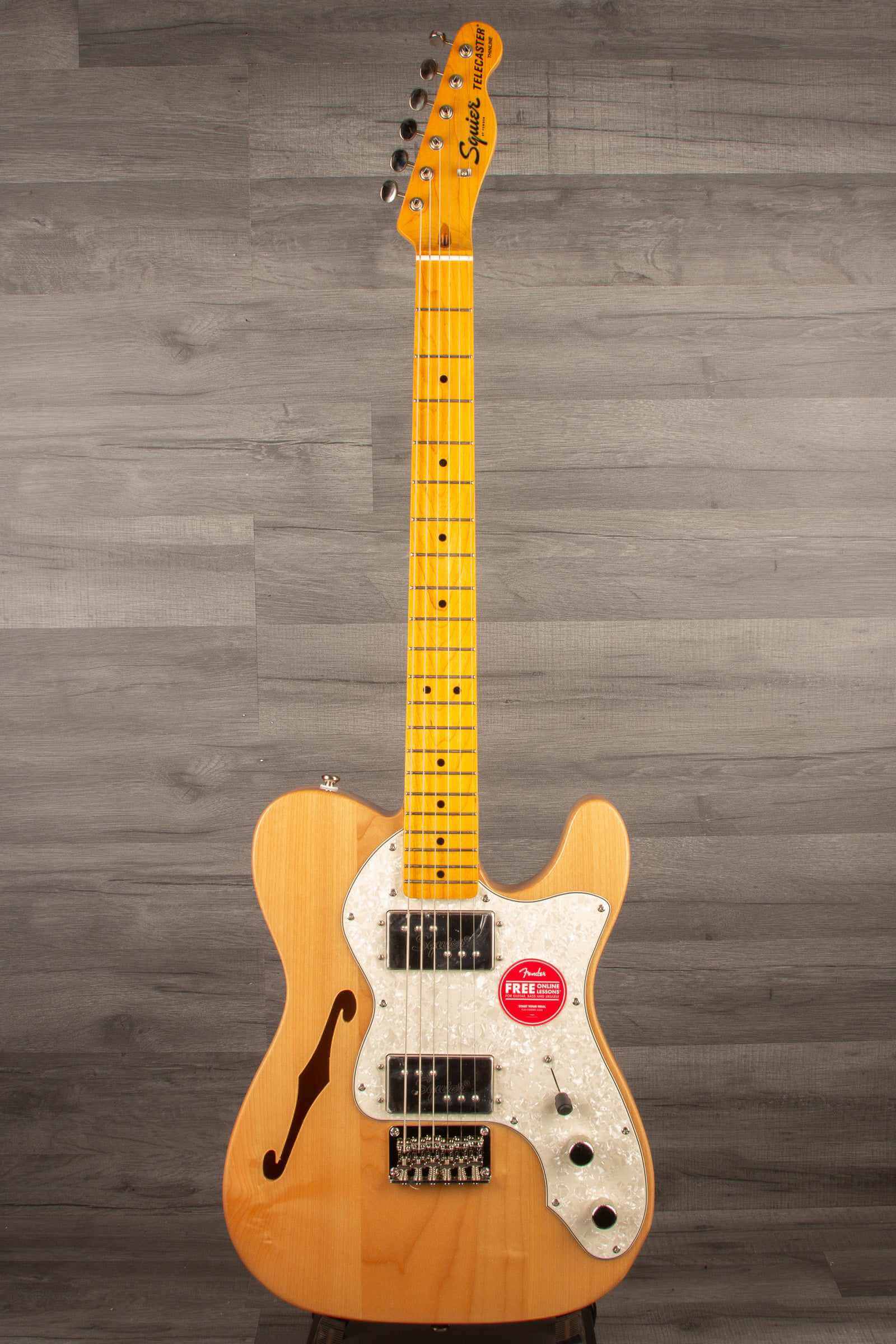 Squier Classic Vibe '70s Thinline Telecaster Electric Guitar - Natural