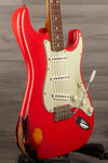 USED - Fender Custom Shop '60's Stratocaster Aged Relic Fiesta red over sunburst