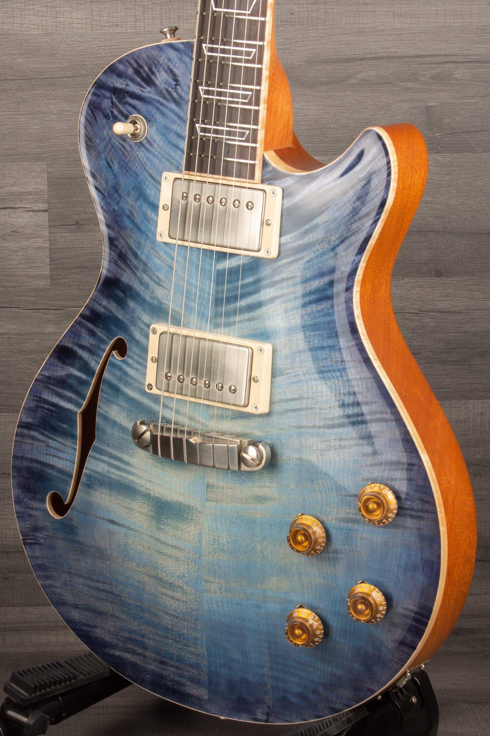 Patrick James Eggle Macon Single Semi Blue Burst s#30978 - MusicStreet