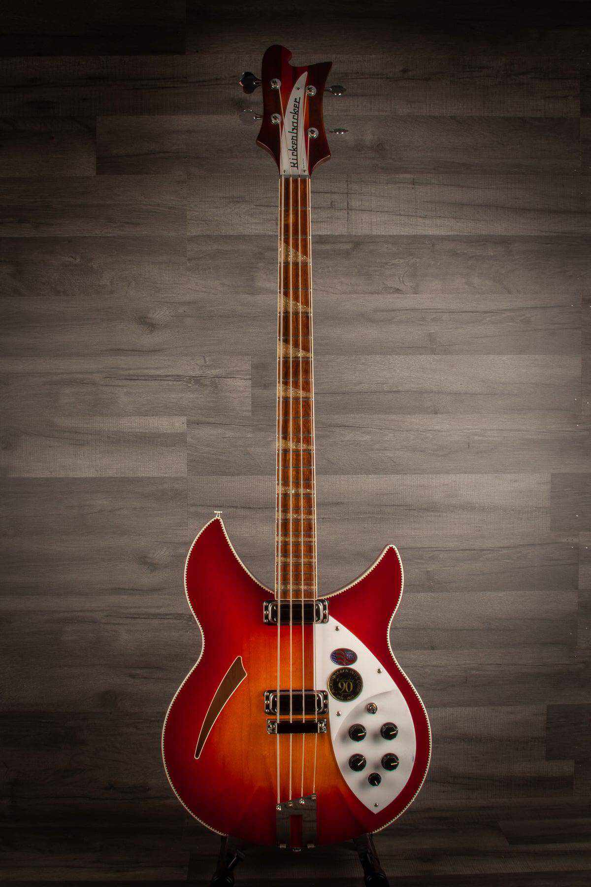 Rickenbacker 4005XC Bass Guitar - 90th Anniversary Ltd Edition Amber FireGlo - MusicStreet