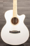 Tanglewood TW4 BLW Super Folk Electro-Acoustic, Whitsunday White Gloss - MusicStreet