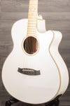 Tanglewood TW4 BLW Super Folk Electro-Acoustic, Whitsunday White Gloss - MusicStreet