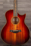 USED - 2017 Taylor K26ce Koa Florentine cutaway electro