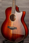 USED - 2017 Taylor K26ce Koa Florentine cutaway electro