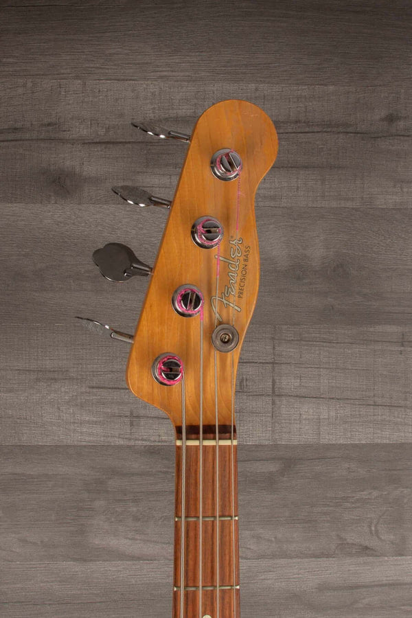 USED - Fender Mike Dirnt Artist Series Signature Precision Bass - Blonde - 2004 - MusicStreet