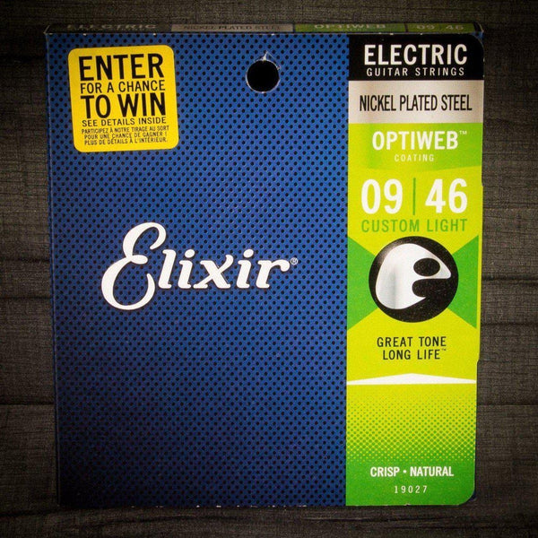 Elixir Optiweb 9 46 Coated Electric Guitar Strings MusicStreet