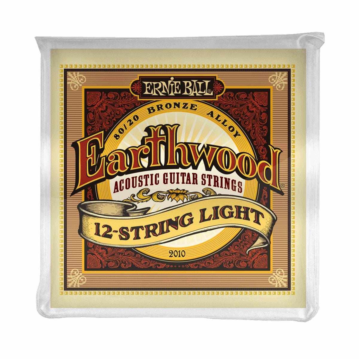 Ernie Ball Guitar Strings Ernie Ball 2010 Earthwood 12 String Bronze Acoustic Guitar Strings Light