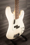 Fender Bass Guitar USED - Fender Standard Precision Bass Rosewood Fingerboard - Olympic White