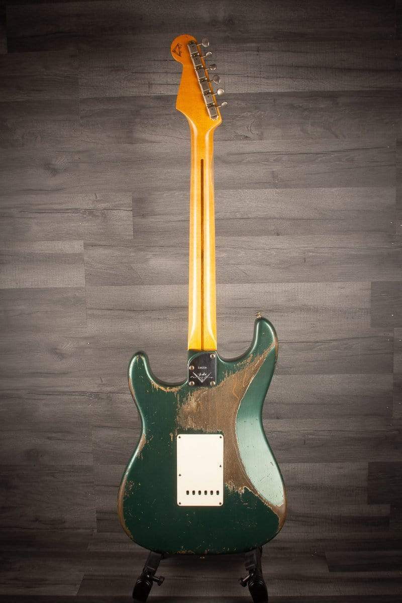 Fender Electric Guitar USED - Fender Custom Shop Master built (Dale Wilson)'56 relic strat Sherwood Green, 2015