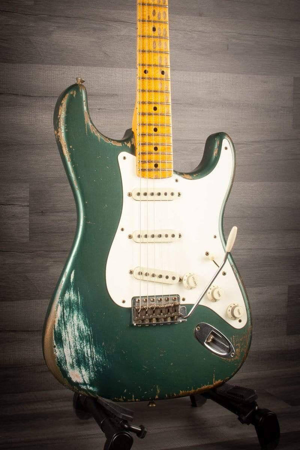 Fender Electric Guitar USED - Fender Custom Shop Master built (Dale Wilson)'56 relic strat Sherwood Green, 2015