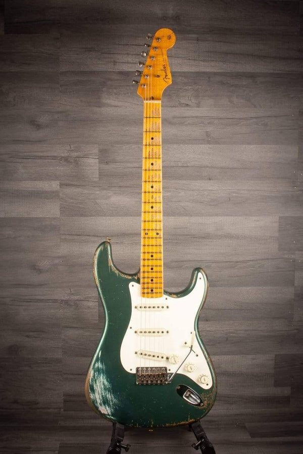 Fender Electric Guitar USED - Fender Custom Shop Master built (Dale Wilson)'56 relic strat Sherwood Green, 2015