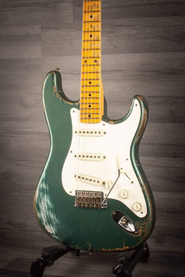 Fender Electric Guitar USED - Fender Custom Shop Master built (Dale Wilson)'56 relic strat Sherwood Green, 2015