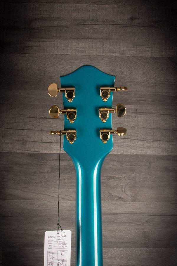 G2410TG Streamliner Hollow Body Single-Cut with Bigsby and Gold Hardware,  Laurel Fingerboard, Ocean Turquoise