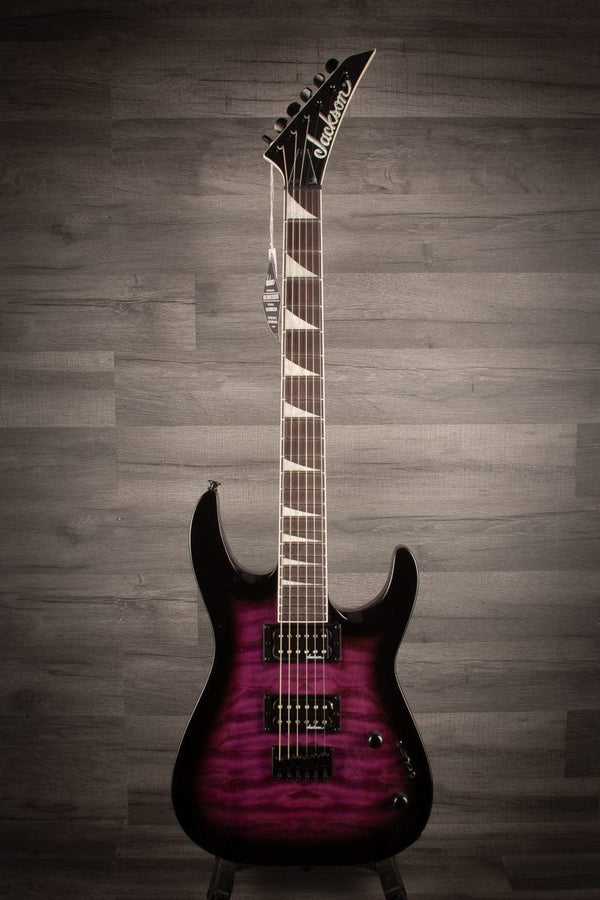 Jackson JS Series Dinky Arch Top JS32Q DKA HT, Transparent Purple