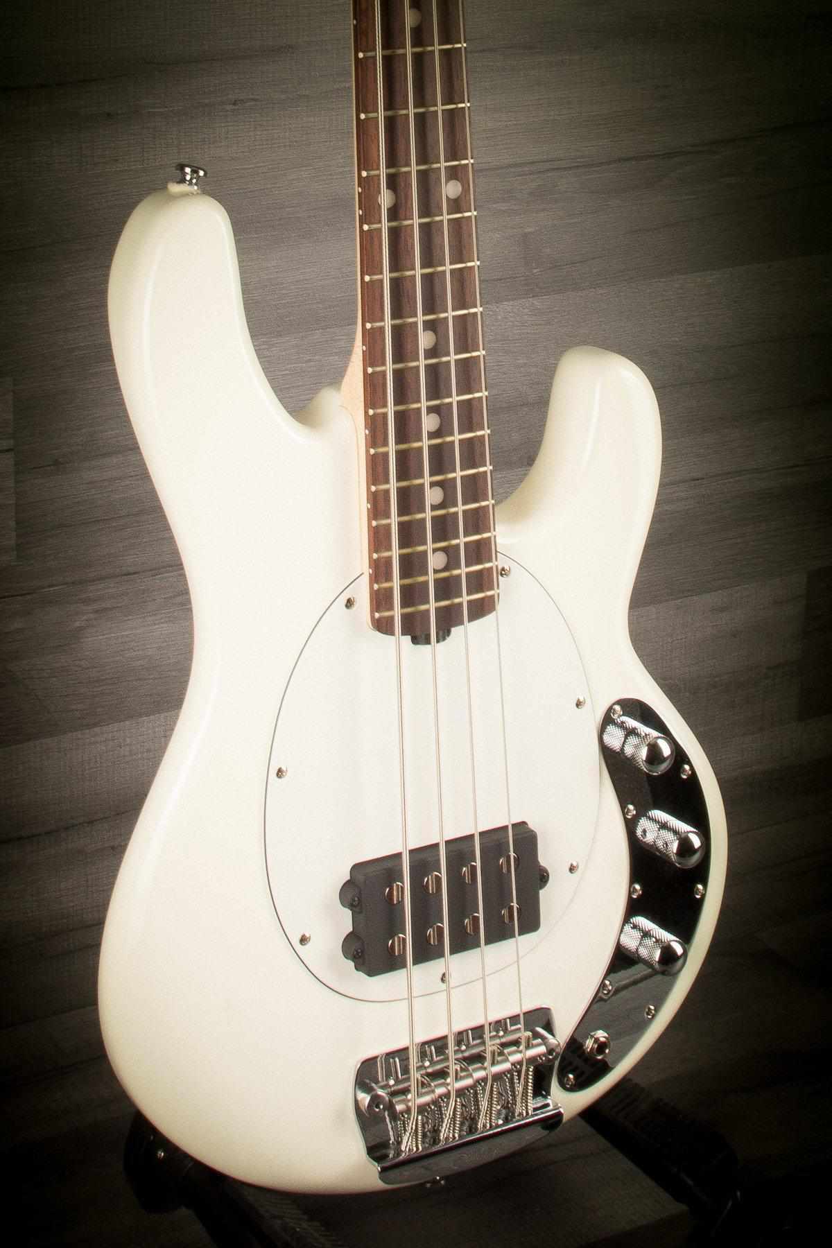 MusicMan Bass Guitar Sterling Stingray Short Scale Olympic White