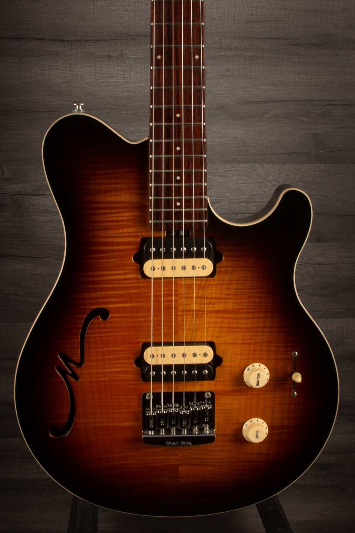 USED - MusicMan Axis Supersport Semi-hollow - Tobacco Sunburst