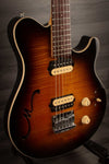 MusicMan Electric Guitar USED - MusicMan Axis Supersport Semi-hollow - Tobacco Sunburst