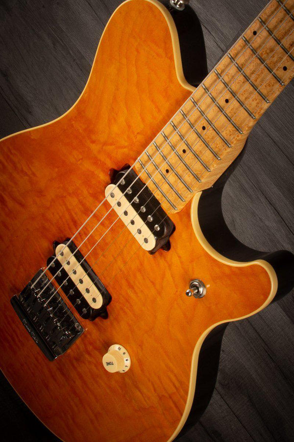 MusicMan Electric Guitar USED - Musicman EVH Van Halen Hardtail - Trans Amber *RARE (one of only 200 worldwide)