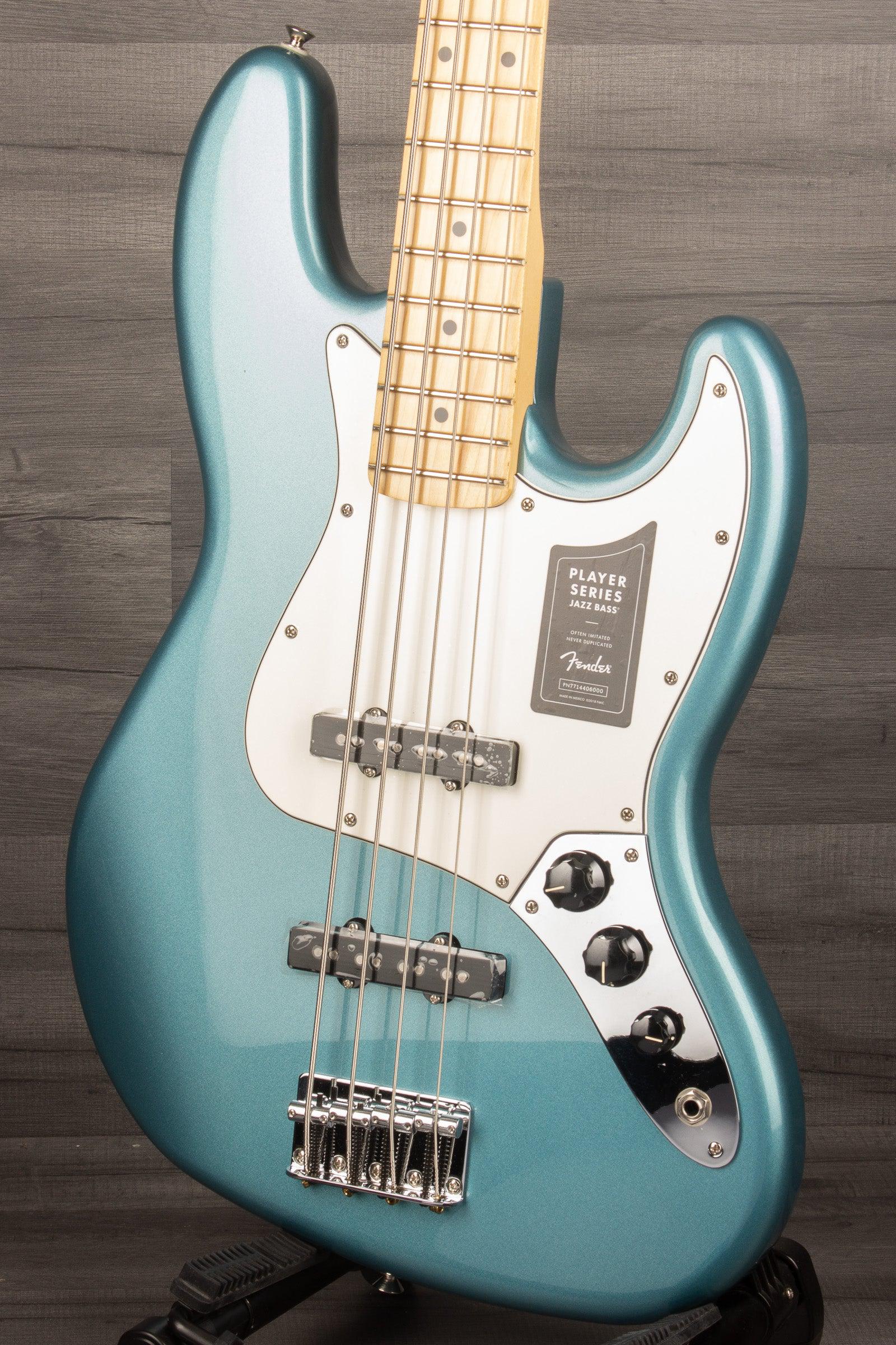 Fender Player Jazz Bass Guitar, Maple Neck - Tidepool