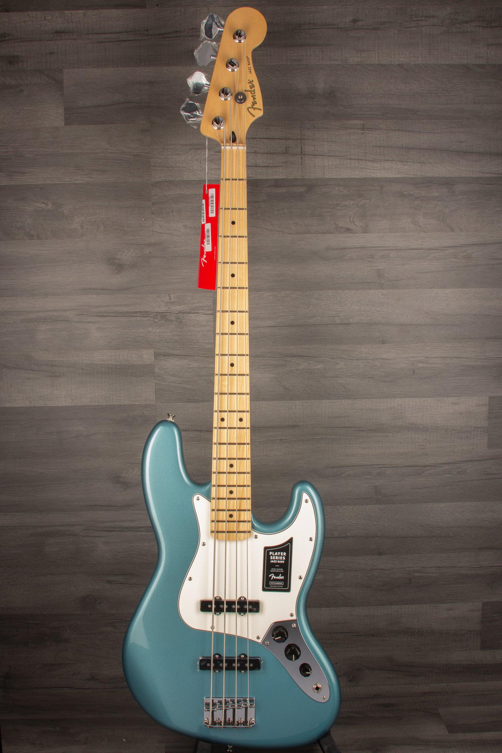 Fender Player Jazz Bass Guitar, Maple Neck - Tidepool