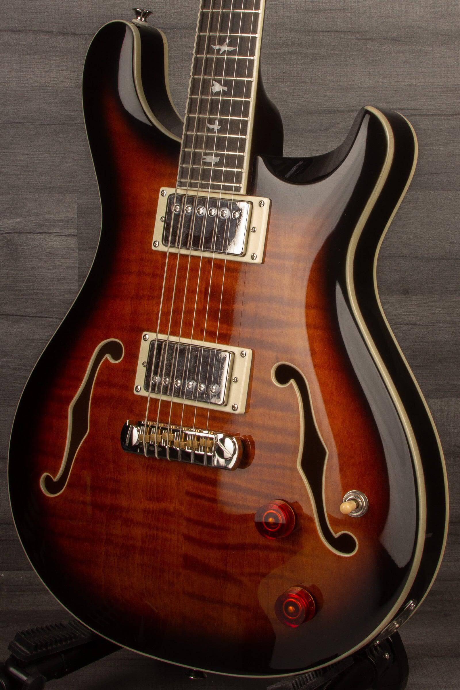 PRS SE Hollowbody II Black Gold Burst