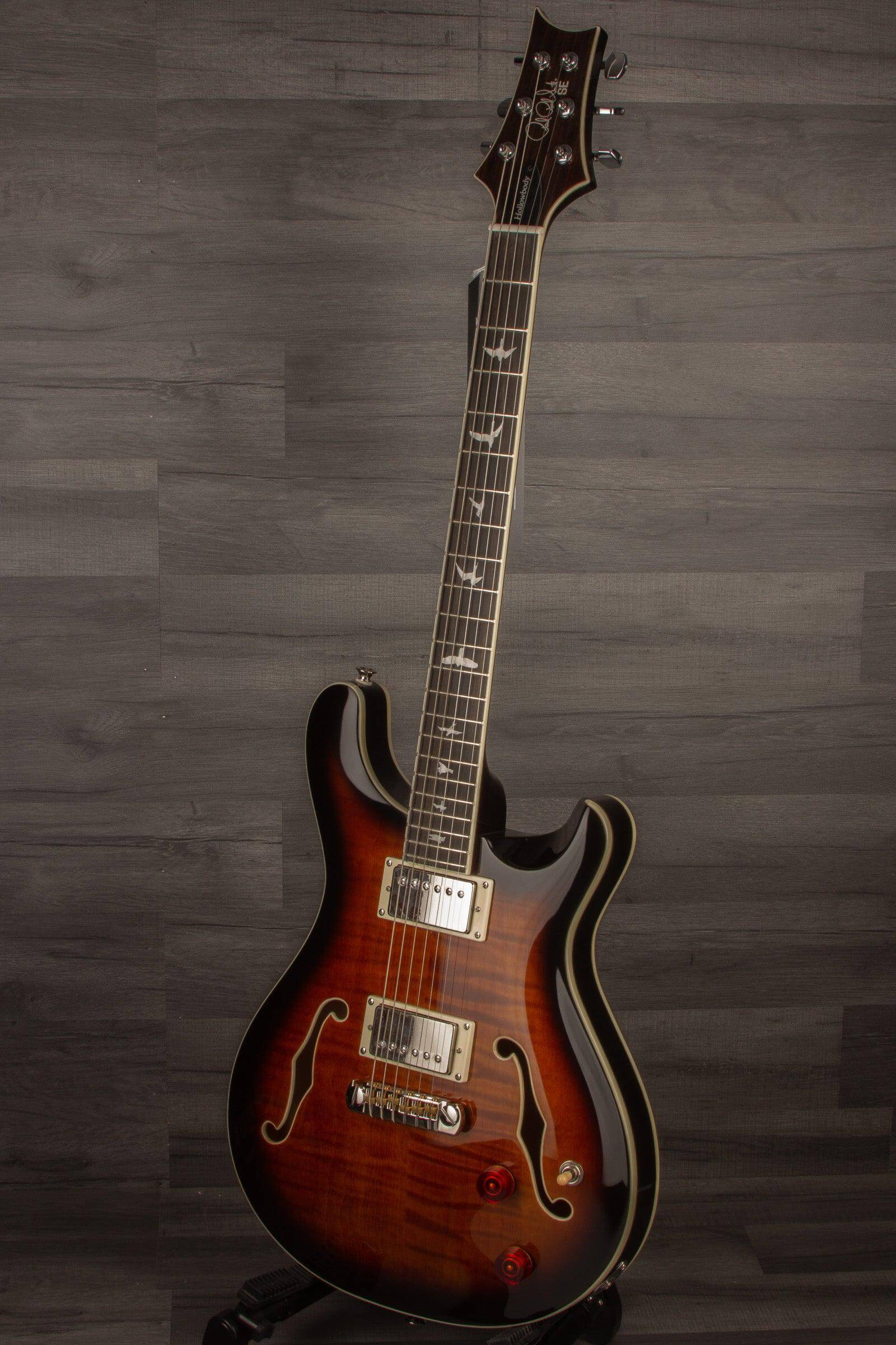 PRS SE Hollowbody II Black Gold Burst