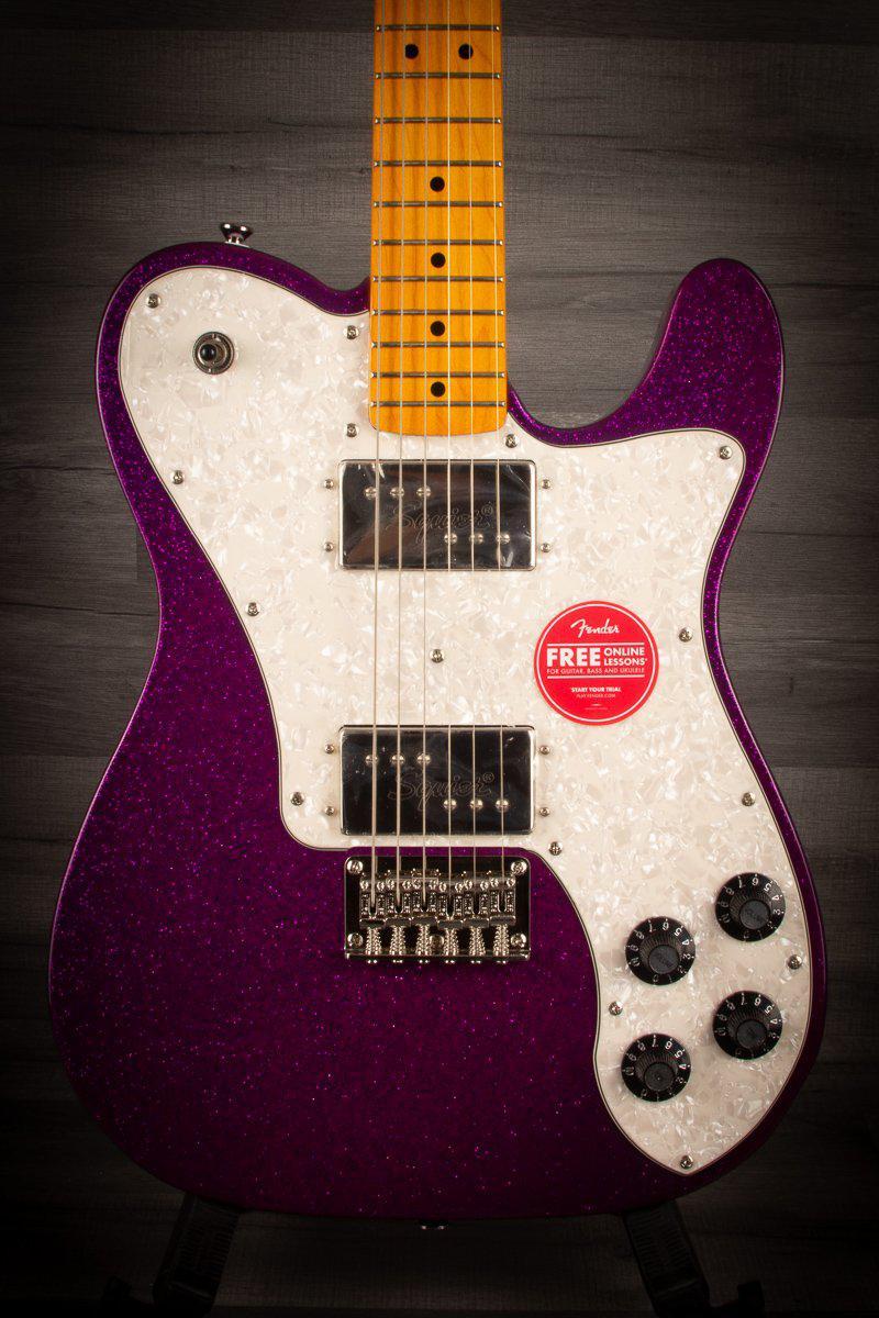 Squier Electric Guitar Squier FSR 70's Telecaster Deluxe Purple Sparkle