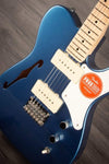 Squier Electric Guitar Squier Paranormal Cabronita Telecaster Thinline Lake Placid Blue