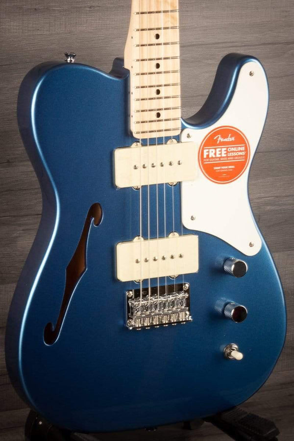 Squier Electric Guitar Squier Paranormal Cabronita Telecaster Thinline Lake Placid Blue