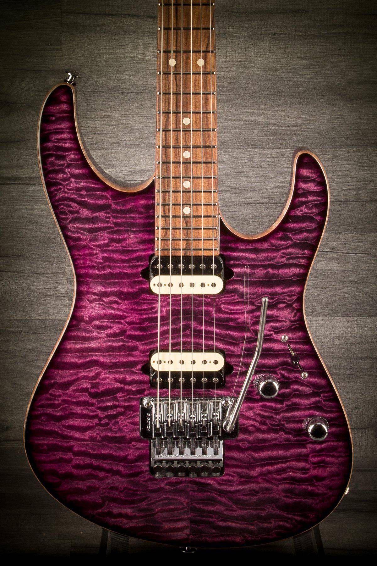 USED - Suhr Modern Carve Top Set Neck - Custom Purple